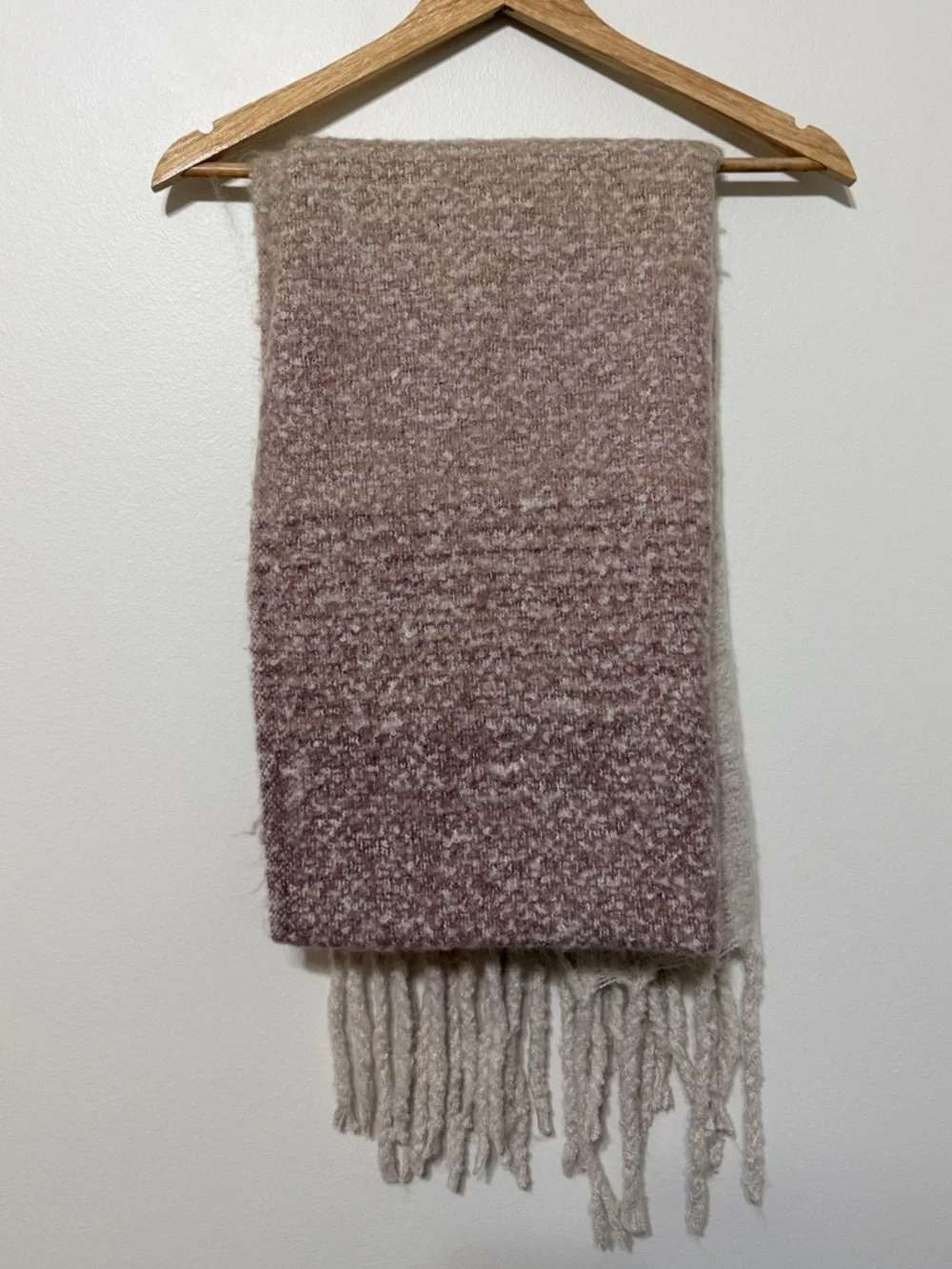 Mer Sea Ombré Blanket Fuzzy Scarf